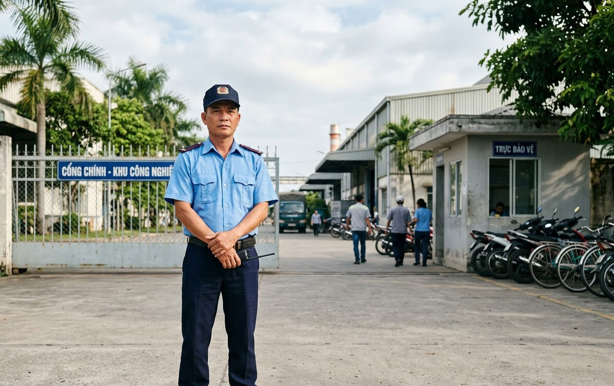 Bảo vệ nhà máy, kho bãi, khu công nghiệp