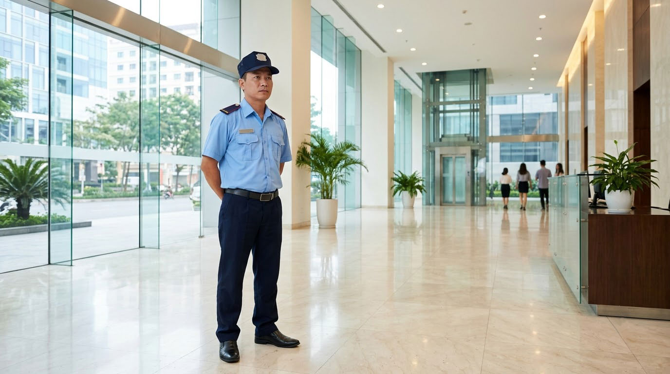 Bảo vệ tòa nhà, văn phòng